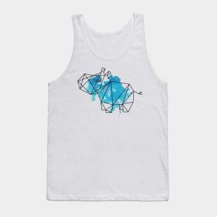 Geometric hippo Tank Top